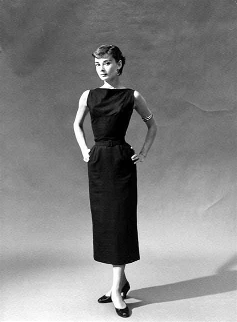 Audrey Hepburn sabrina black dress